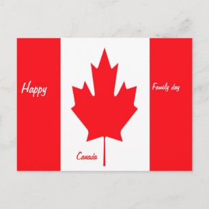 Postal Cartão felizes de Canadá do dia da família