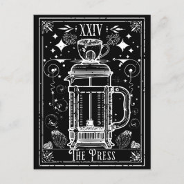 Postal Cartão francês de café da imprensa