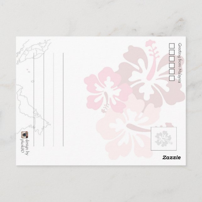 Postal Cartão GF da Malásia (Verso)