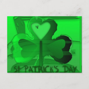 Postal Cartão horizontal feliz original de St Patrick