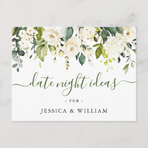 Postal Cartão Ideia Noturna de Data do Chá de panela Eu