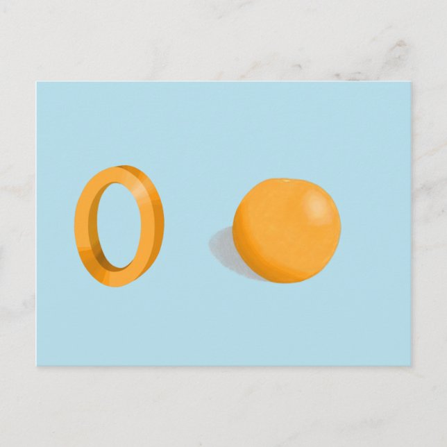 Postal Cartão laranja (Frente)