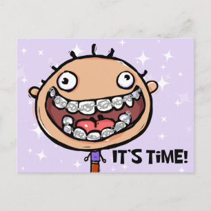 Postal Cartão Lembrete de Compromisso Ortodontal