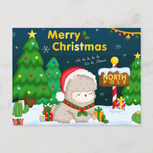 Postal Cartão Merry Christmas Note