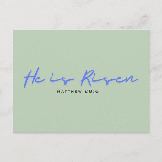 Postal cartão moderno da páscoa religiosa (Frente)