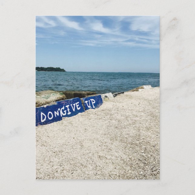 Postal Cartão "Não Desista de Rochas na Enfermaria" (Frente)