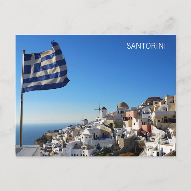 Postal Cartão Oia, Santorini (Frente)