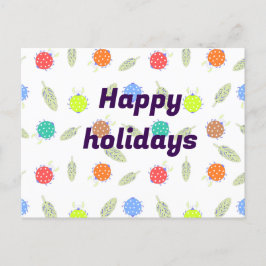 Postal Cartão personalizado de feriados felizes