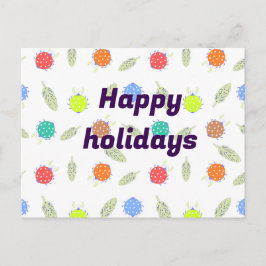 Postal Cartão personalizado de feriados felizes
