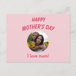 Postal Cartão Personalizado do Dia das Mães