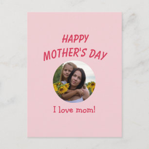 Postal Cartão Personalizado do Dia das Mães