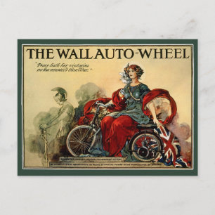 Postal Cartão Postal: A roda automática da parede