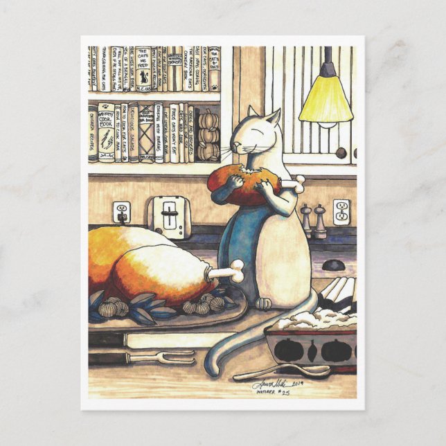 Postal Cartão Postal: Antics in the Kitchen (Frente)