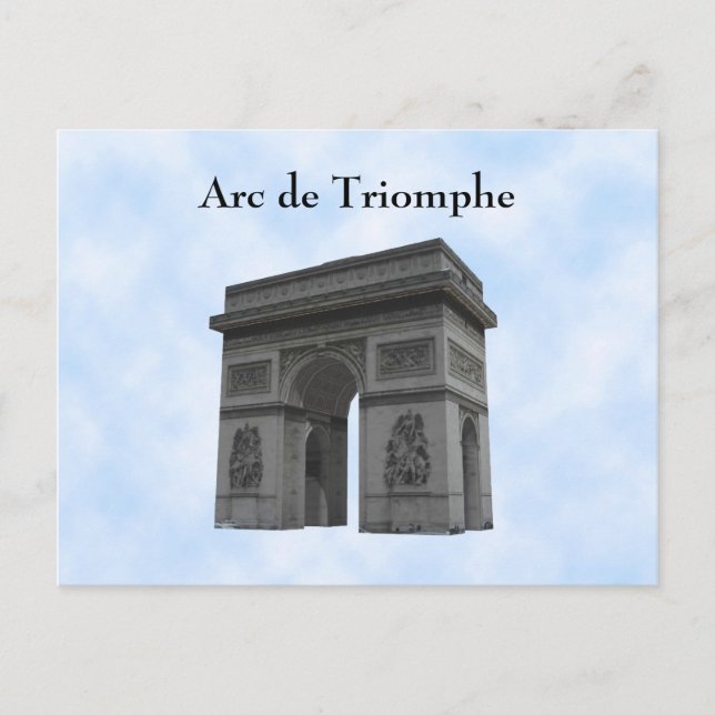 Postal Cartão postal: Arc de Triomphe (Frente)