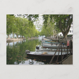 Postal Cartão postal: Barcos, Canal, Lago Annecy, França