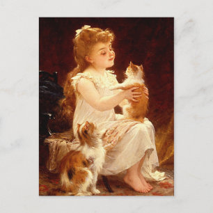 Postal Cartão postal: Brincando com o Gatinho