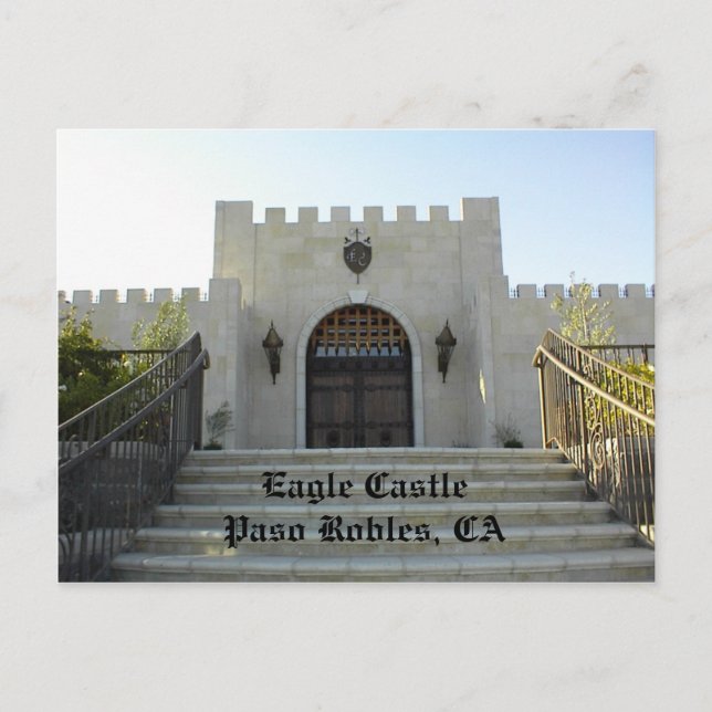Postal Cartão postal: Castelo de Eagle, Paso Robles, CA (Frente)