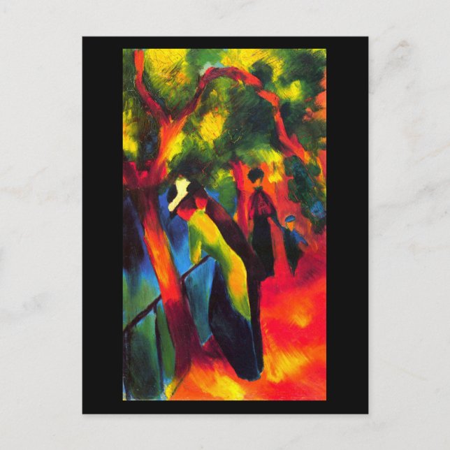 Postal Cartão postal-Clássico/Retrô-August Macke 13 (Frente)