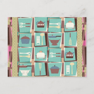 Postal Cartão-postal do Clube de Cozinha (ou Cartão de Re