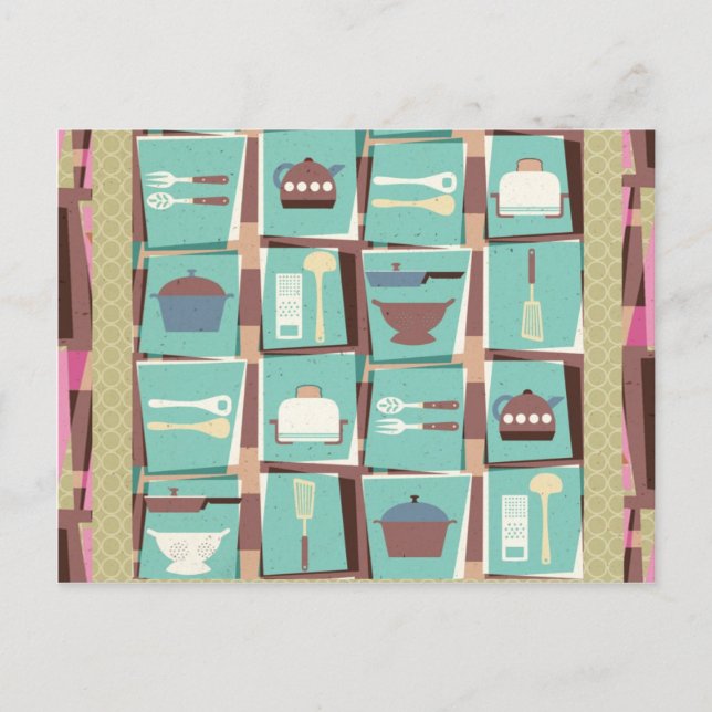 Postal Cartão-postal do Clube de Cozinha (ou Cartão de Re (Frente)