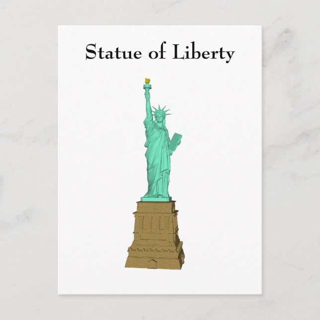 Postal Cartão postal: Estátua da Liberdade (Frente)