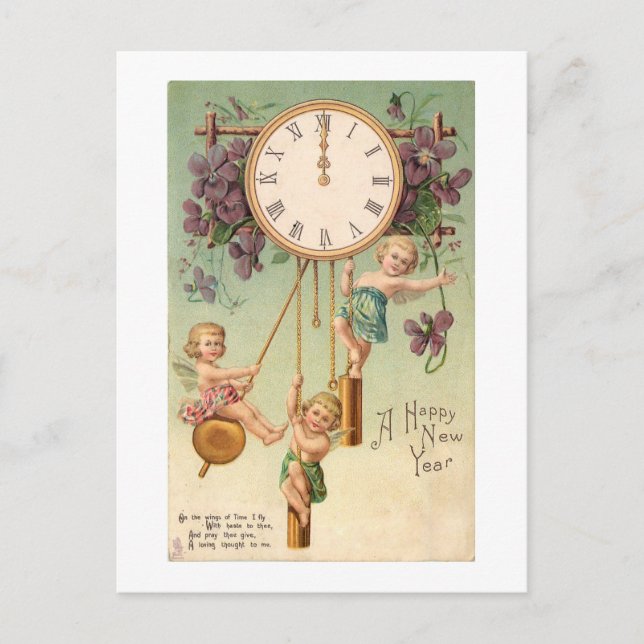 Postal Cartão postal: Feliz ano novo (Frente)