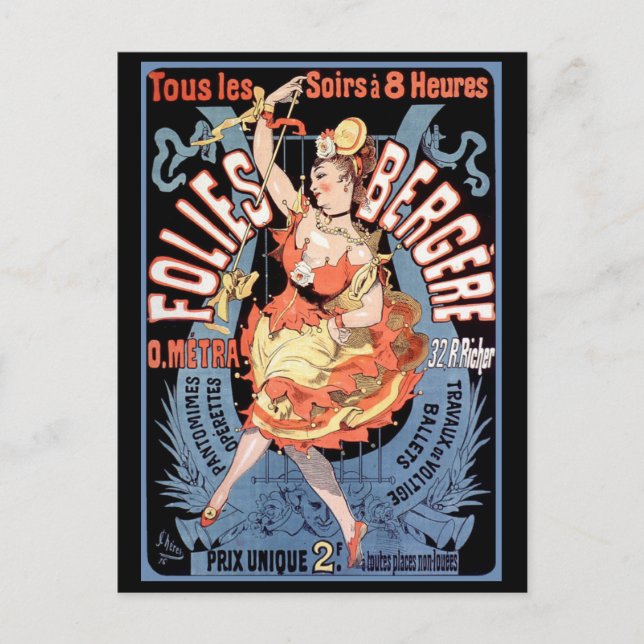 Postal Cartão postal: Folies Bergere (Frente)