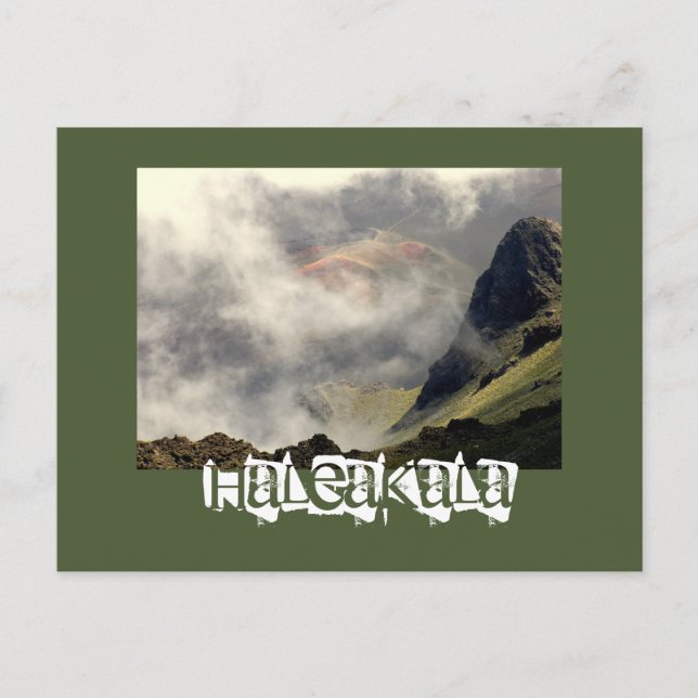 POSTAL CARTÃO POSTAL, "HALEAKALA ERGUENDO-SE ATRAVÉS DAS  (Frente)