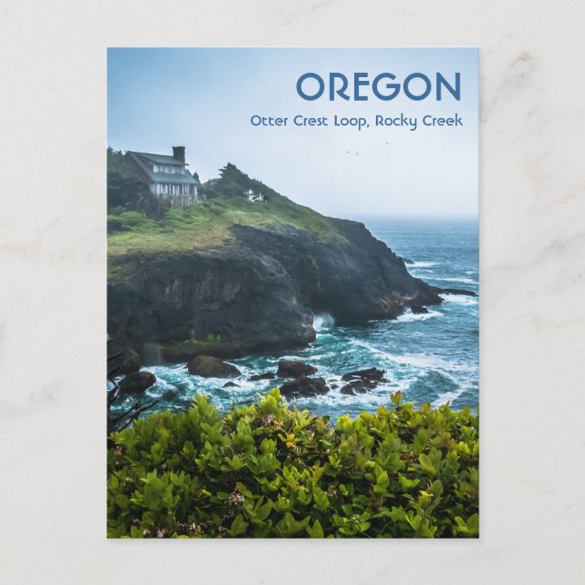 Postal Cartão postal: House On Otter Crest (Vertical) (Frente)