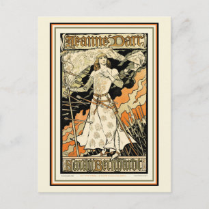 Postal Cartão Postal:  Jeanne d'Arc, Sarah Bernhardt