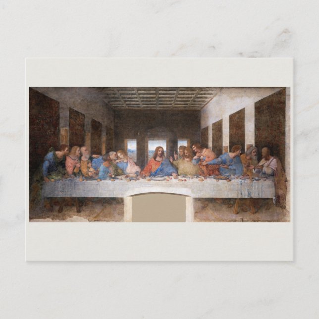 POSTAL CARTÃO POSTAL: LEONARDO DA VINCI: A ÚLTIMA CEIA (Frente)