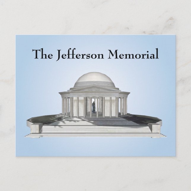 Postal Cartão postal: Memorial Jefferson (Frente)
