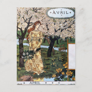 Postal Cartão postal: Mês de Aril - Avril