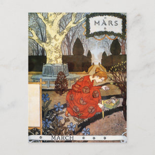 Postal Cartão Postal: Mês de março - Marte