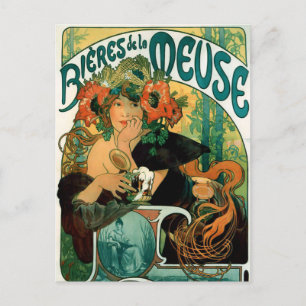 Postal Cartão postal: Mucha - Bieres de la Meuse