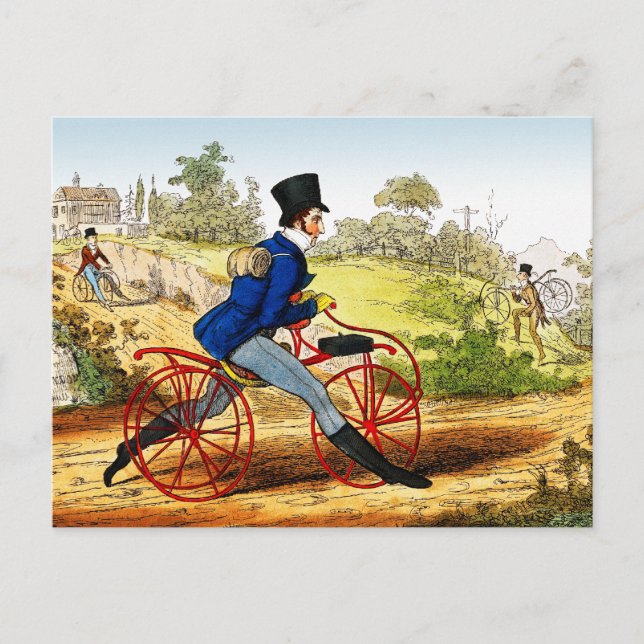 Postal Cartão postal: O Cavalo Hobby: Protótipo Bicicleta (Frente)