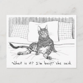 Postal cartão postal: "O que você quer?" (Lily)