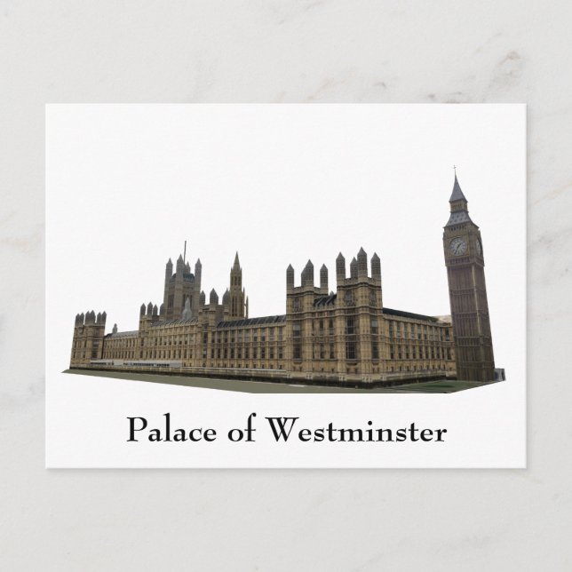 Postal Cartão postal: Palácio de Westminster (Frente)