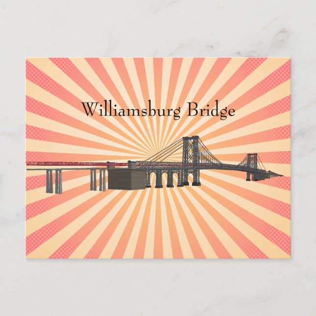 Postal Cartão Postal: Ponte Williamsburg (Frente)