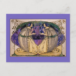 Postal Cartão Postal: Primavera por Frances Macdonald