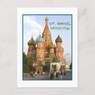 Postal cartão postal, "Rua.Basil's, Moscou"