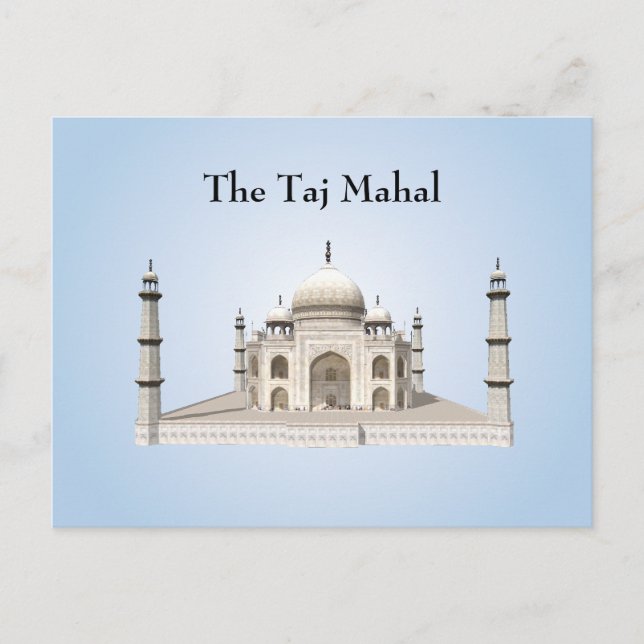 Postal Cartão postal: Taj Mahal (Frente)