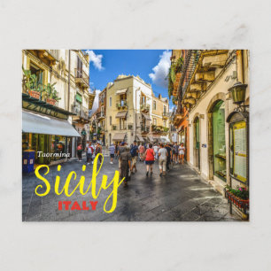 Postal Cartão postal: Taormina Sicily Itália
