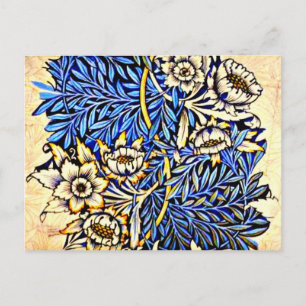 Postal Cartão Postal-Tecido/Moda Antiga-William Morris 10
