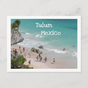 POSTAL CARTÃO POSTAL/TULUM, MÉXICO/RUINAS ACIMA DA PRAIA