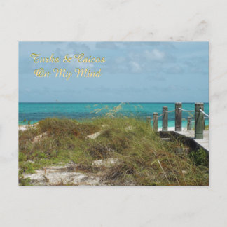 Postal cartão postal/TURCAS E CAICOS EM MENTE/Paisagem ma