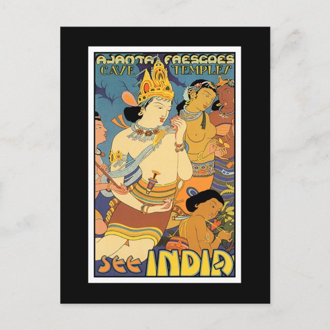 Postal Cartão postal: Ver Índia (Frente)