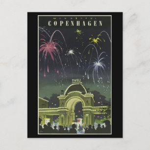 Postal Cartão postal-Viagens vintage-Copenhaga