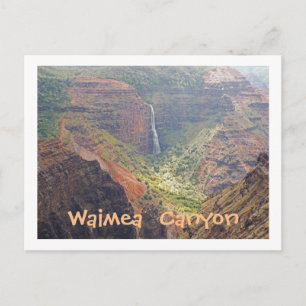 POSTAL CARTÃO POSTAL, WAIMEA CANYON/WATERFALLS, KAUAI, H