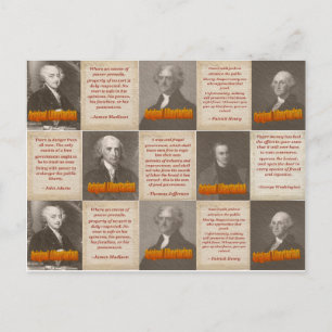 Postal Cartão Poste Original para Libertarians
